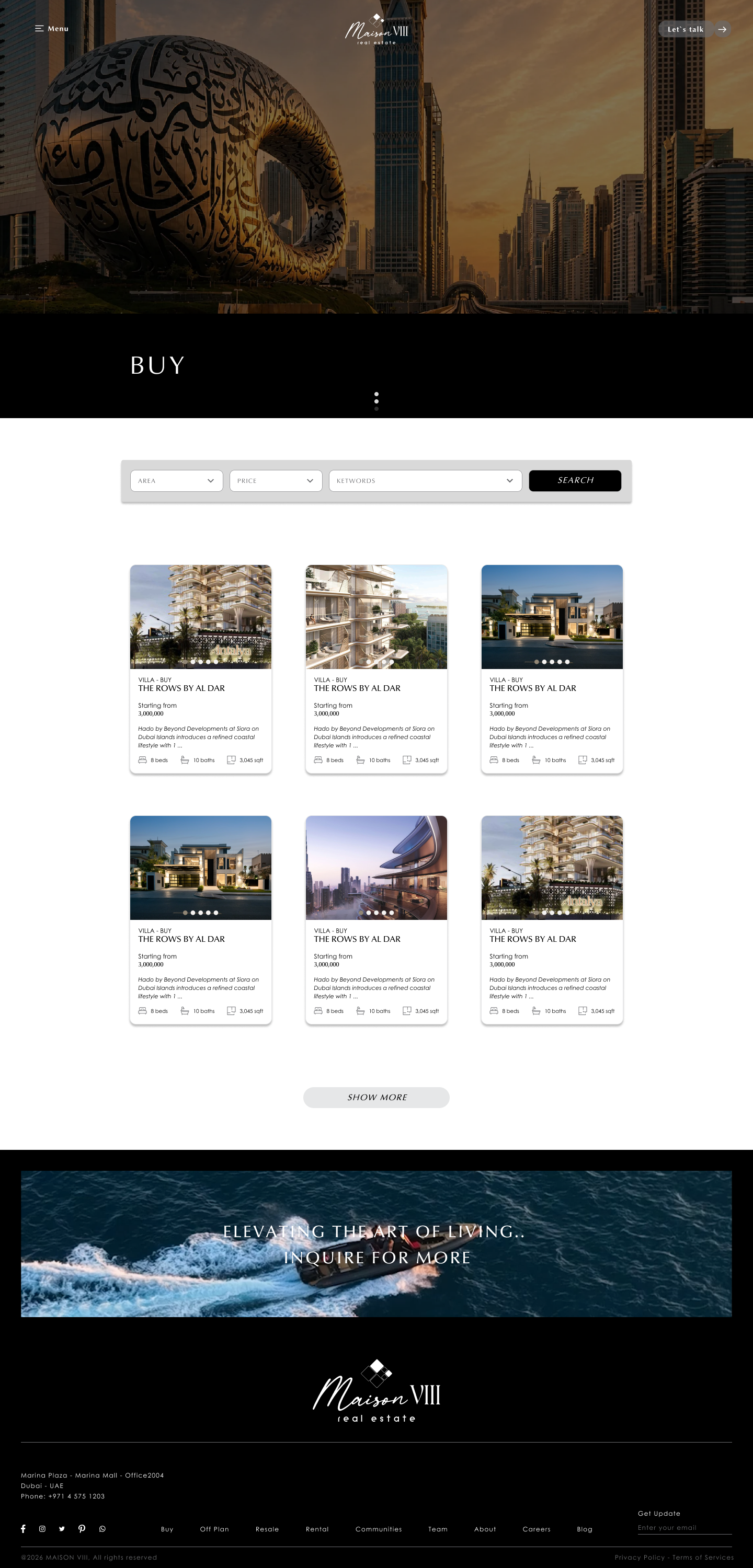 Maison VIII Buy page